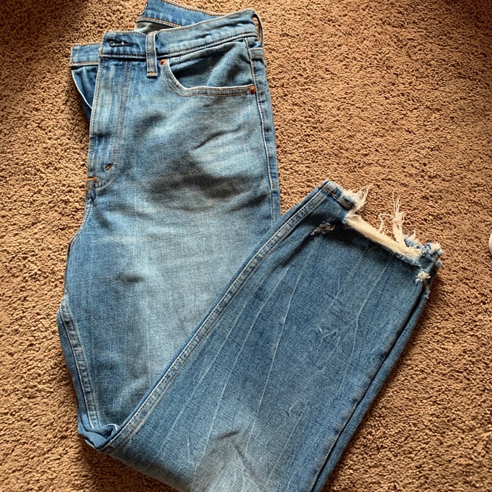 Abercrombie ankle straight jeans